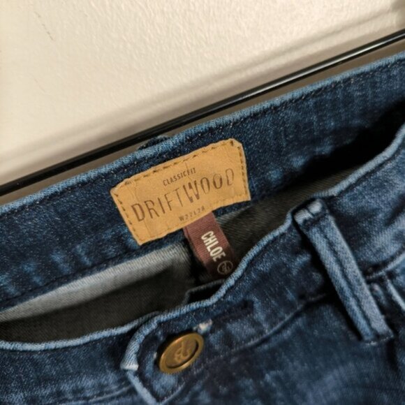 Driftwood Chloe Western Folk Festival Floral Embroidered Cropped Flare Jeans 27 - Picture 5 of 12